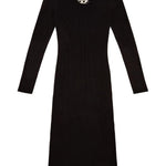 Abito a maniche lunghe con logo m-onervax in nero Diesel - donna 