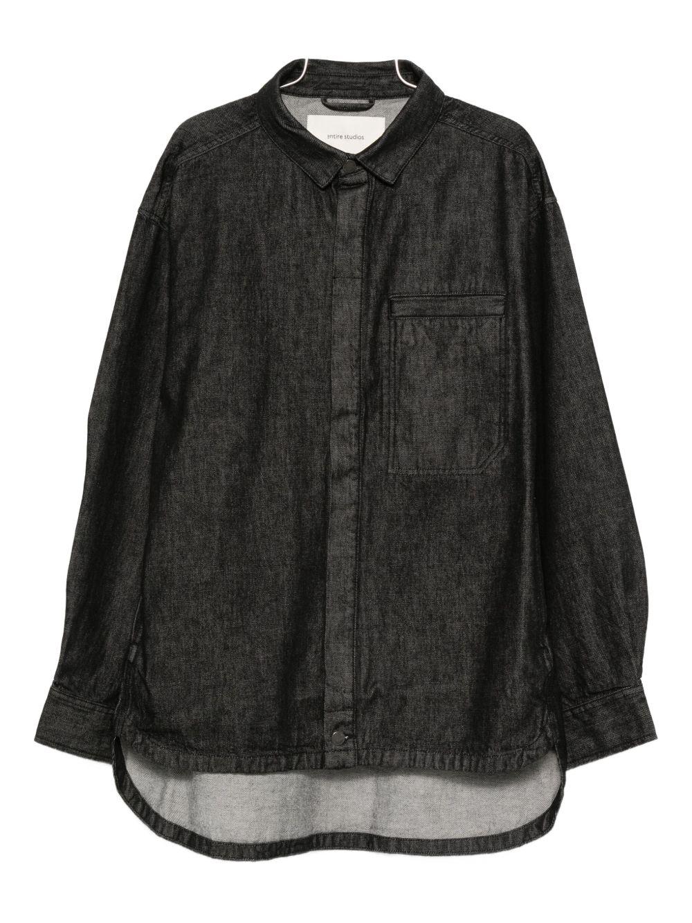 Camicia denim a maniche lunghe herculean in grigio Entire studios - unisex 