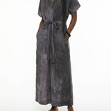 Abito lungo Acre con coulisse in blu Uma Wang - donna 