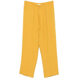 Pantaloni con coulisse in vita e piega stirata in giallo Second layer - uomo 