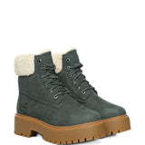 Stivali con plateau in pelle di montone in marrone Timberland - donna 