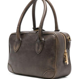 Borsa a mano con chiusura con zip in marrone Golden goose - donna 