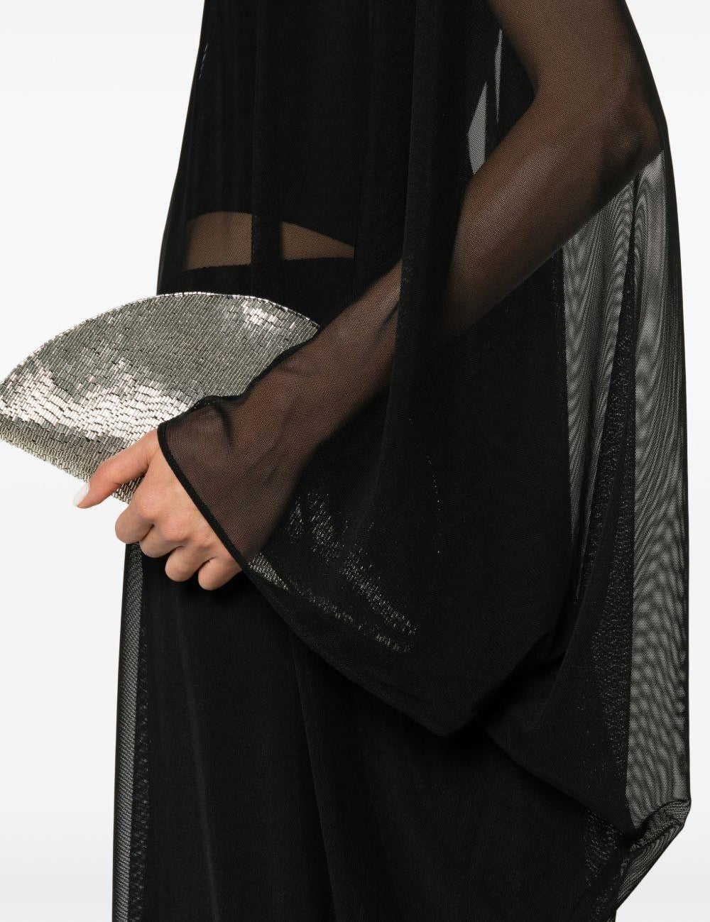 Abito lungo a caftano in nero Norma kamali - donna 