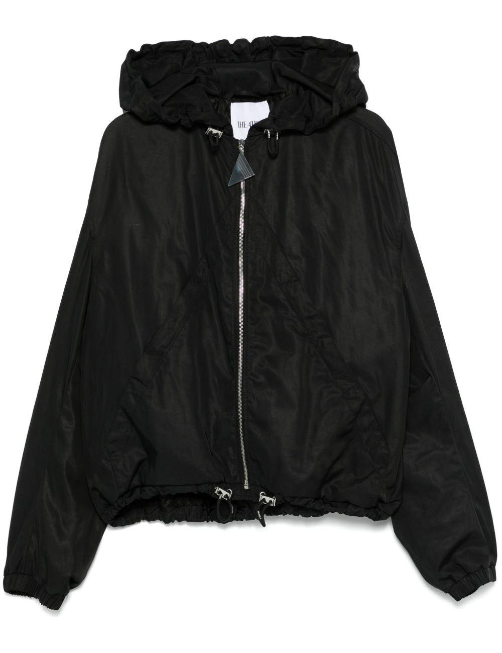 Bomber con cappuccio in nero The attico - donna 