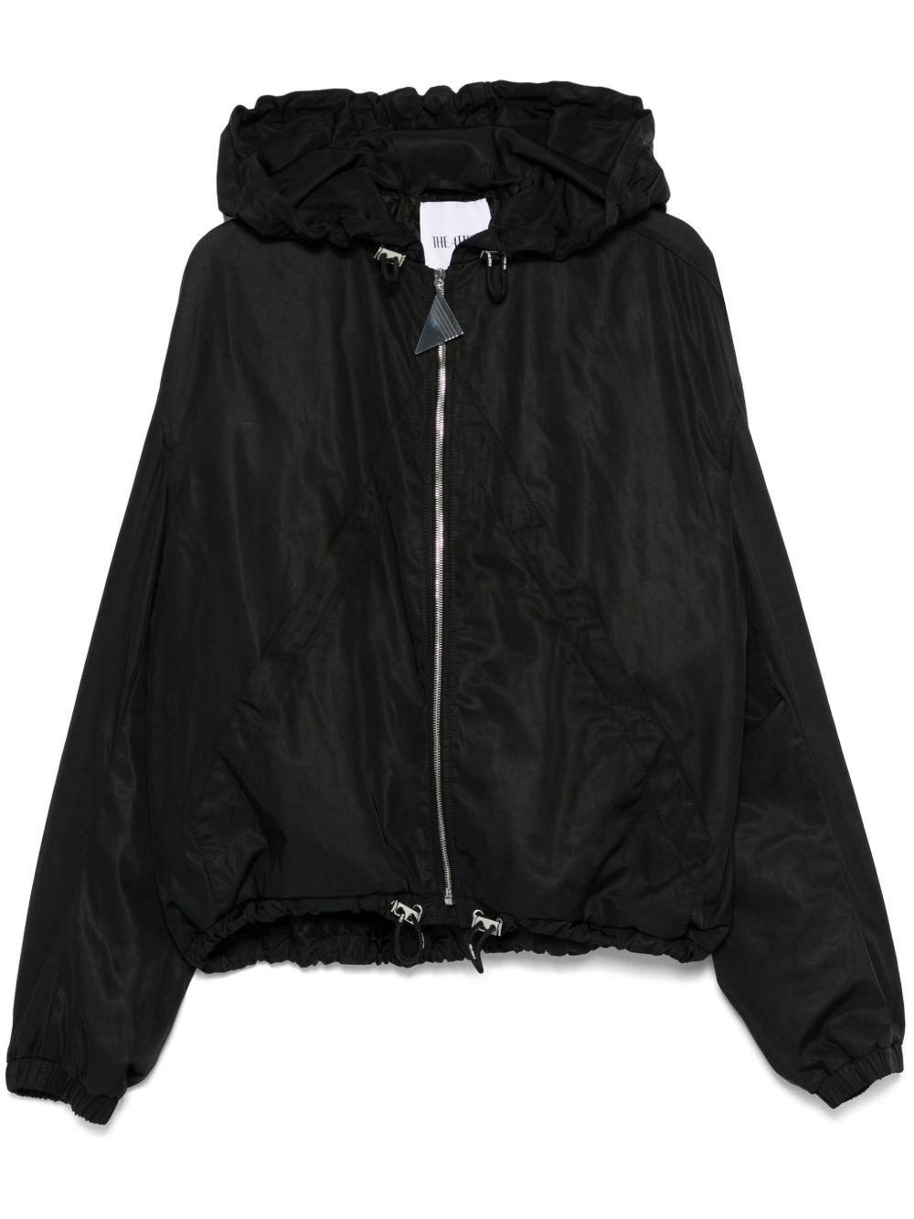 Bomber con cappuccio in nero The attico - donna 