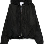 Bomber con cappuccio in nero The attico - donna 