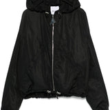 Bomber con cappuccio in nero The attico - donna 