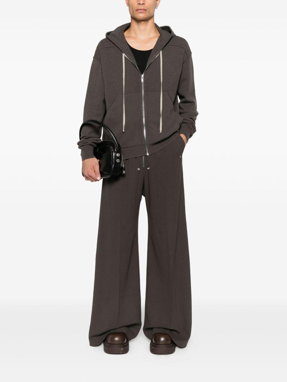 Pantaloni con zip in grigio Rick Owens - uomo 