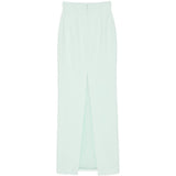 Gonna lunga con spacco in turchese Costarellos - donna 
