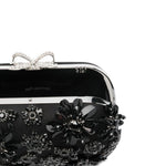 Clutch con decorazione in nero Self-Portrait - donna 