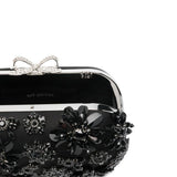 Clutch con decorazione in nero Self-Portrait - donna 