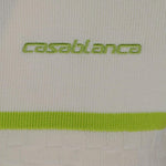 Polo a righe con zip in bianco Casablanca - donna 
