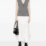 Gilet in maglia con bottoni in grigio Golden goose - donna 