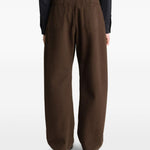 Jeans con cintura in marrone Lemaire - uomo 