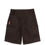 Pantaloncini con piega anteriore in marrone Gr10k replicated - uomo 