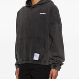 Felpa con cappuccio in nero Satisfy - unisex 