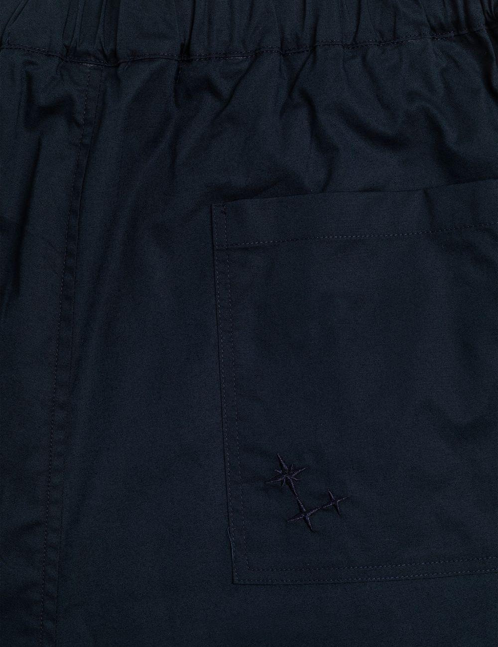 Pantaloni Melrose con ricamo in blu navy Laneus - uomo 
