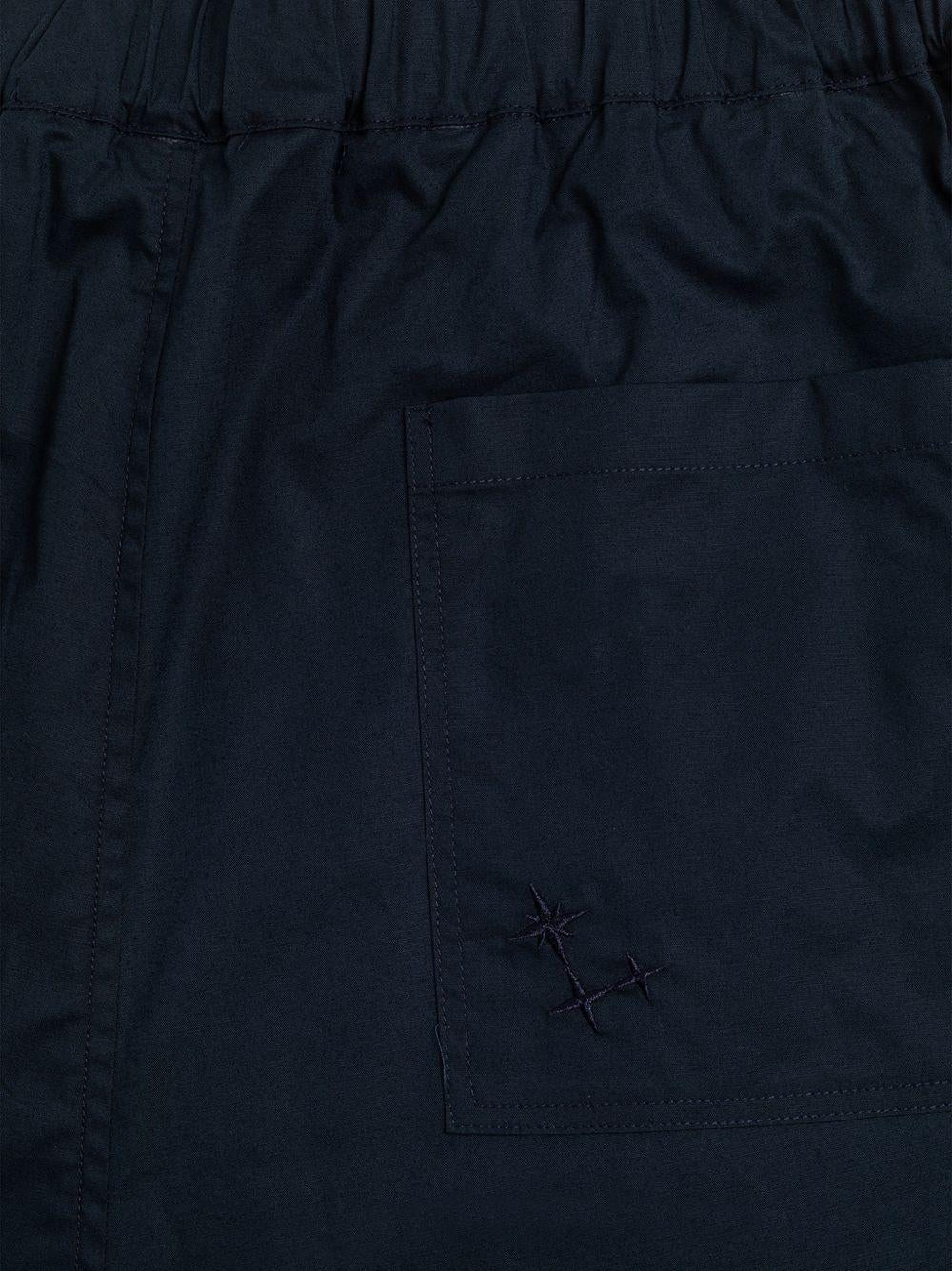 Pantaloni Melrose con ricamo in blu navy Laneus - uomo 