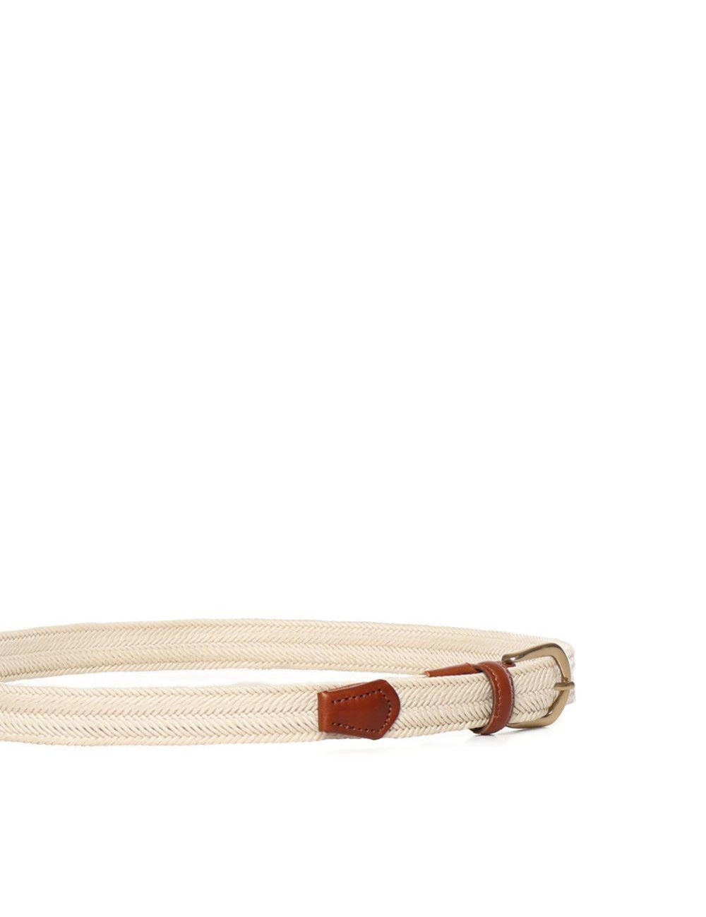 Cintura intrecciata in beige Eleventy - uomo 