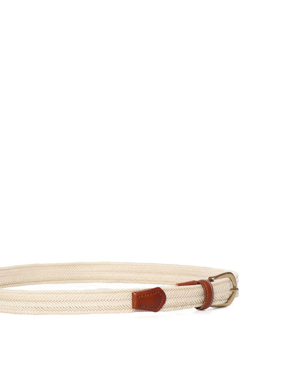 Cintura intrecciata in beige Eleventy - uomo 