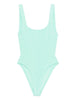 Hunza G blue square neck swimsuit - women