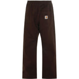 pantaloni dritti floyde in marrone carhartt wip - uomo 