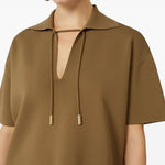 Top con colletto poltava in marrone Maxmara - donna 