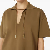 Top con colletto poltava in marrone Maxmara - donna 