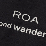 T-shirt a maniche corte x roa in nero Roa x and wander - uomo 