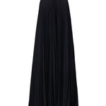 Abito midi celeste in nero - donna 