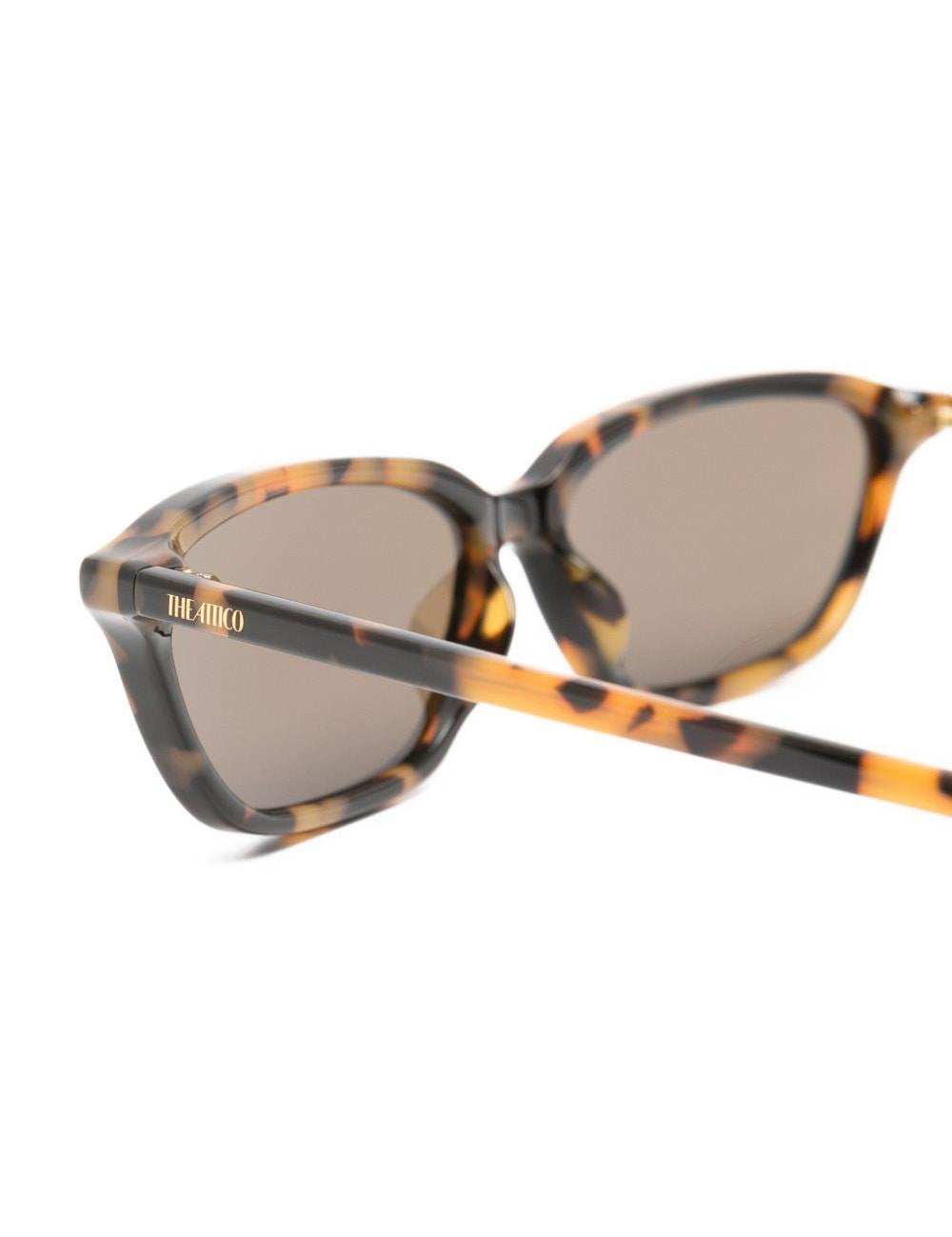 Occhiali da sole Linda Farrow Libby in marrone The attico x linda farrow - donna 