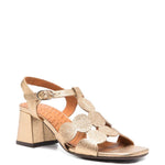 Sandali con tacco alto in oro Chie mihara - donna 