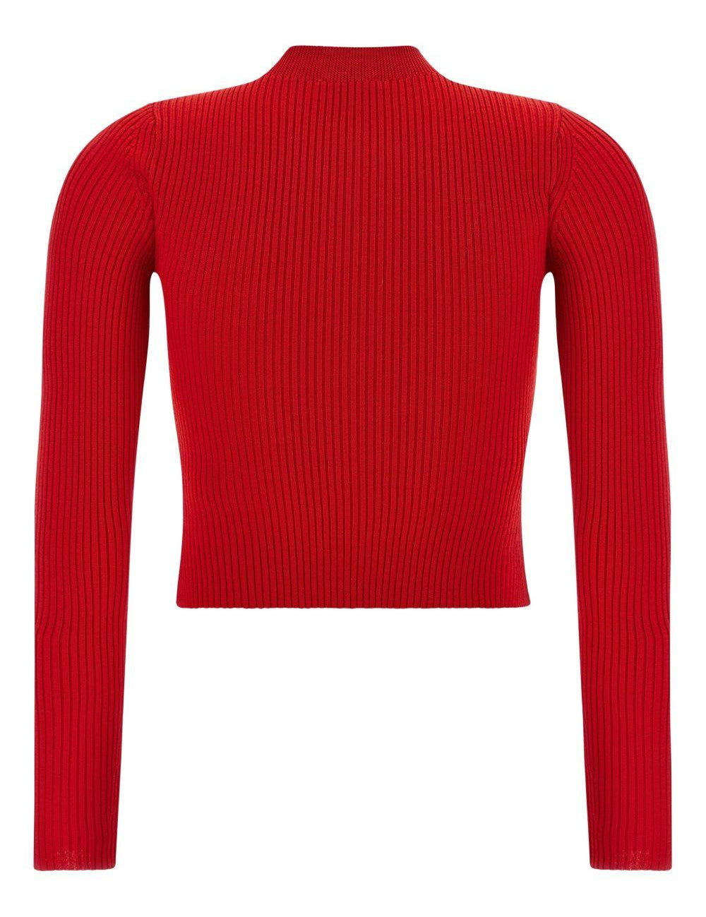 Maglione a coste in rosso Diesel - donna 