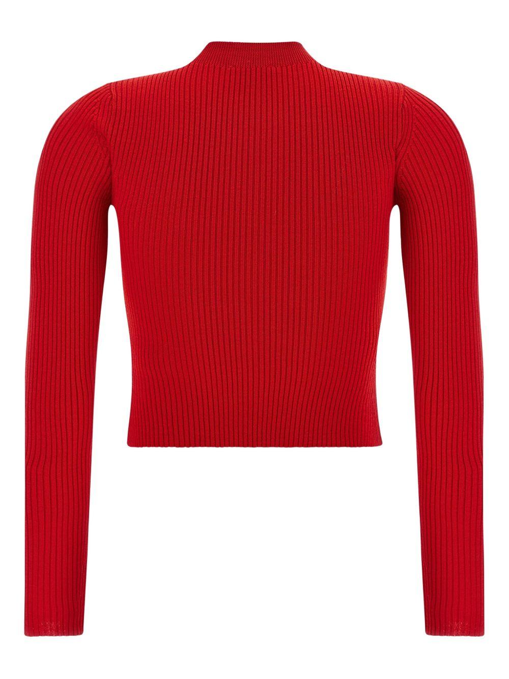 Maglione a coste in rosso Diesel - donna 