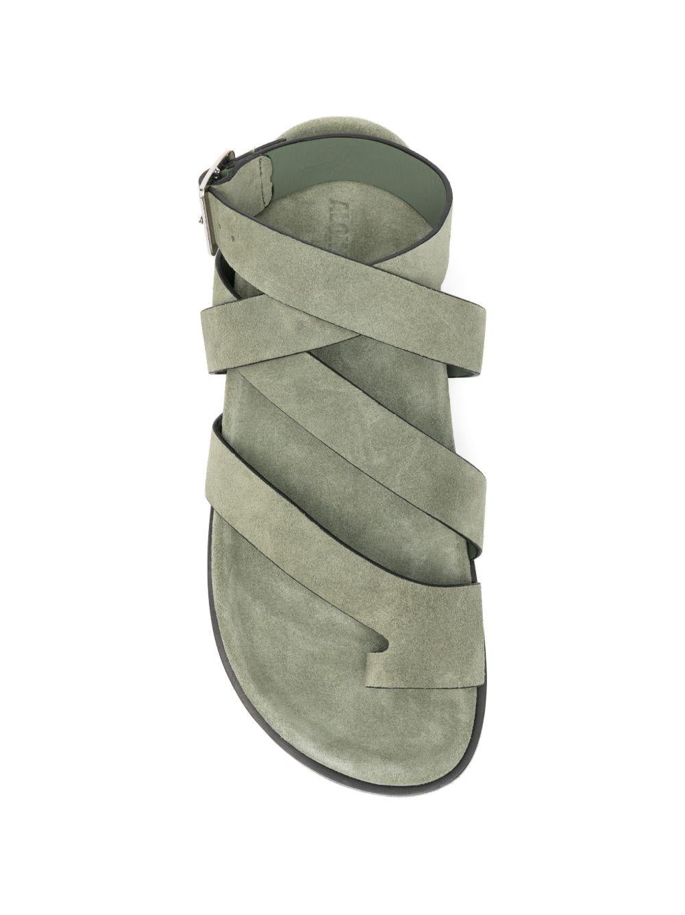 Sandali in pelle in verde Alohas - donna 