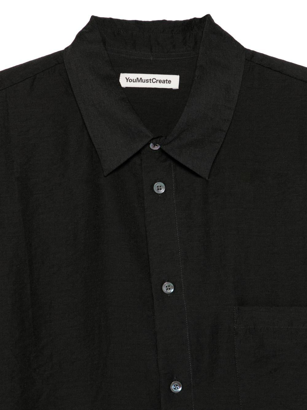 Camicia con taschino in nero Ymc - uomo 