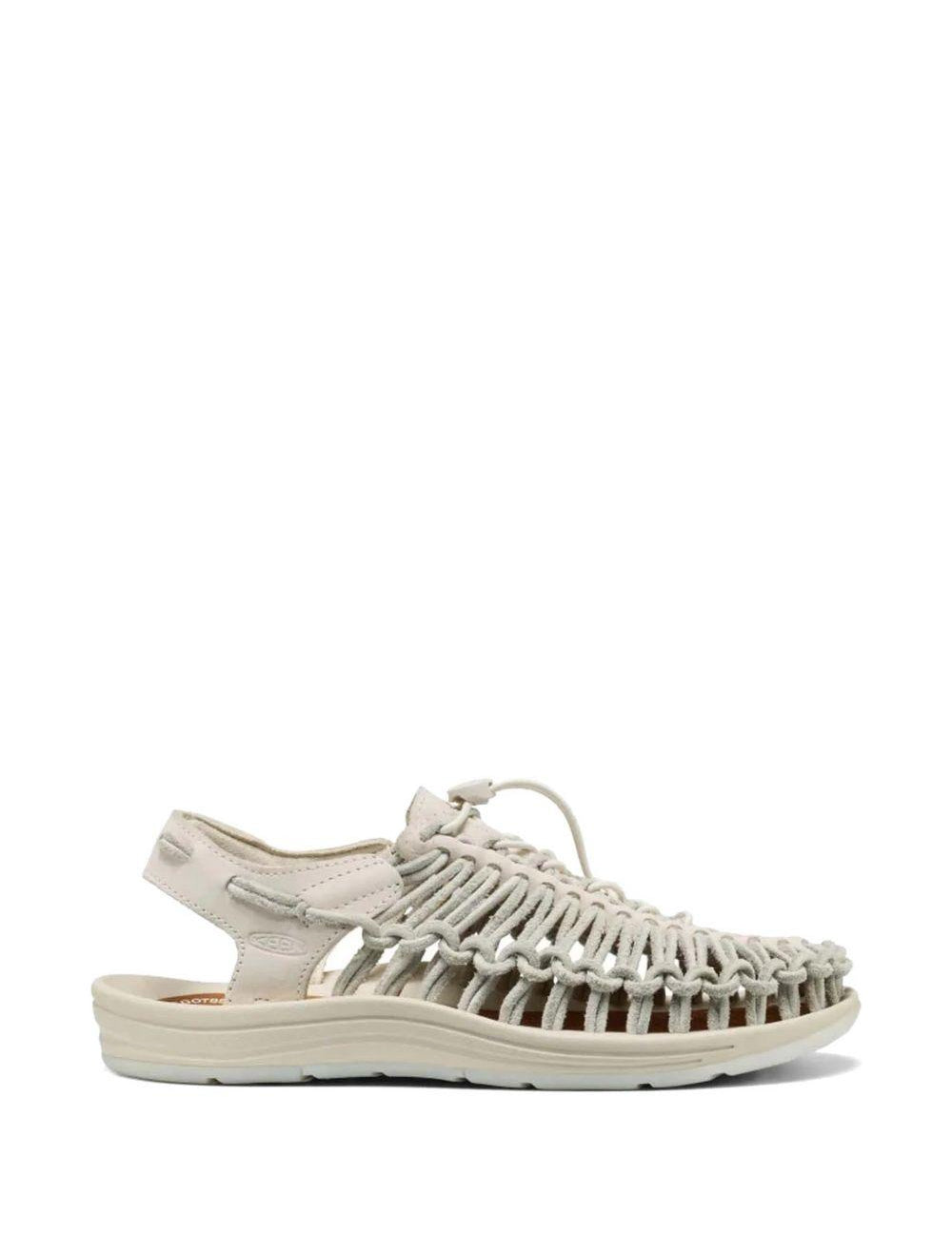 Sandali intrecciati in pelle beige uneek Keen - unisex 