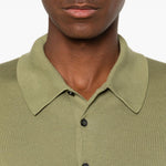 Polo a maniche corte in verde John smedley - uomo 