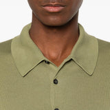 Polo a maniche corte in verde John smedley - uomo 