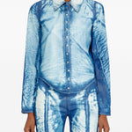 Camicia denim De-Lyria-Fsi in blu Diesel - donna 