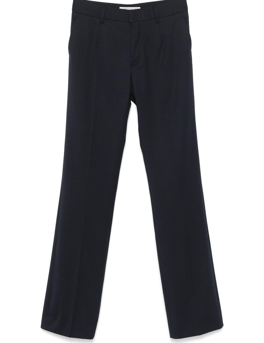 Pantaloni a gamba dritta in blu Alessandra rich - donna 