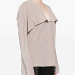 Blusa con ruches in grigio Helmut lang - donna 
