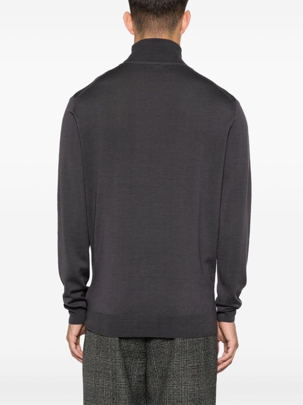 Maglione Camio Branco in grigio scuso Barena Venezia - uomo 
