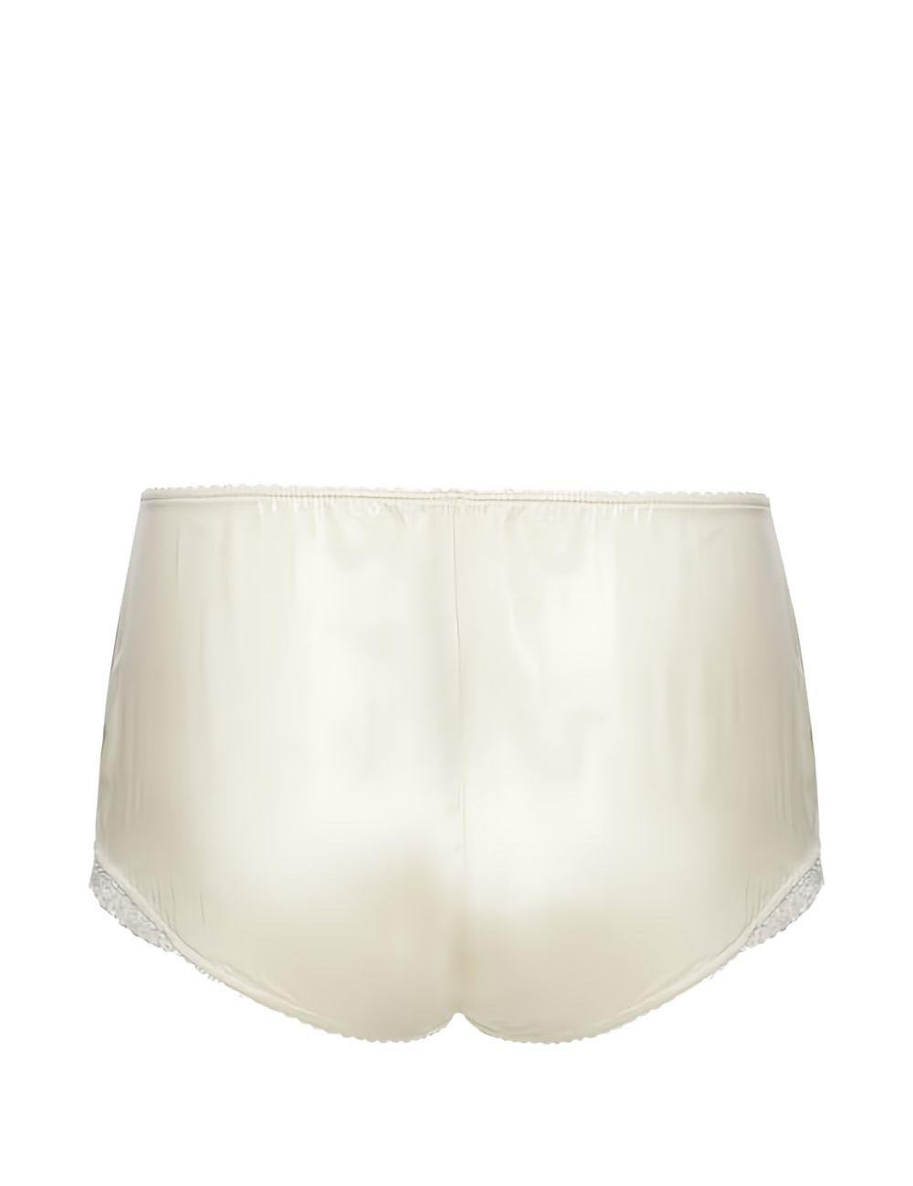 Shorts satinati con pizzo in beige Magda butrym - donna 