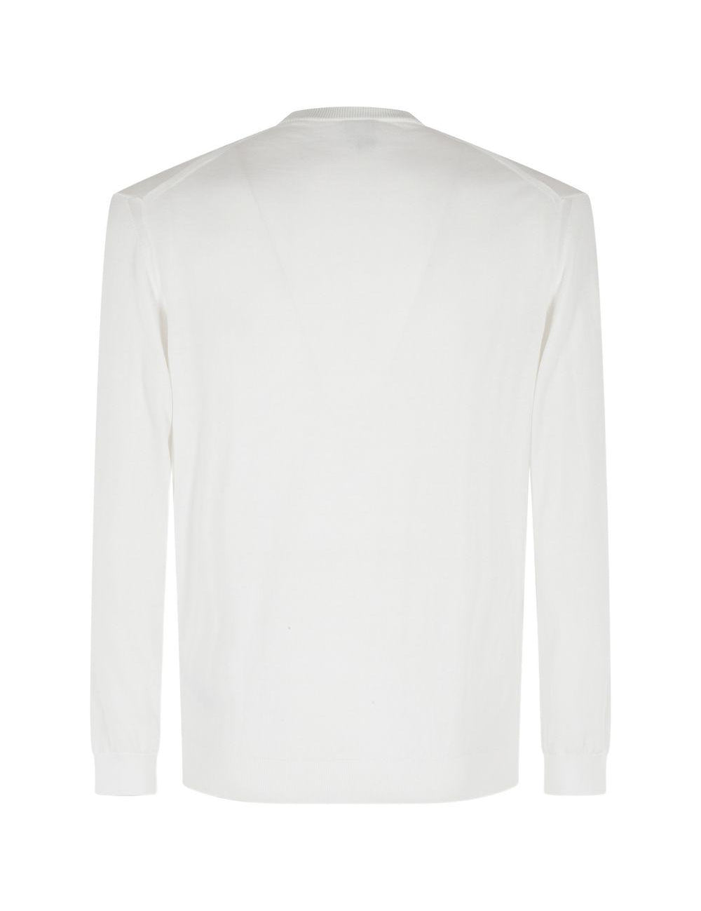 Maglia girocollo in bianco Eleventy - uomo 