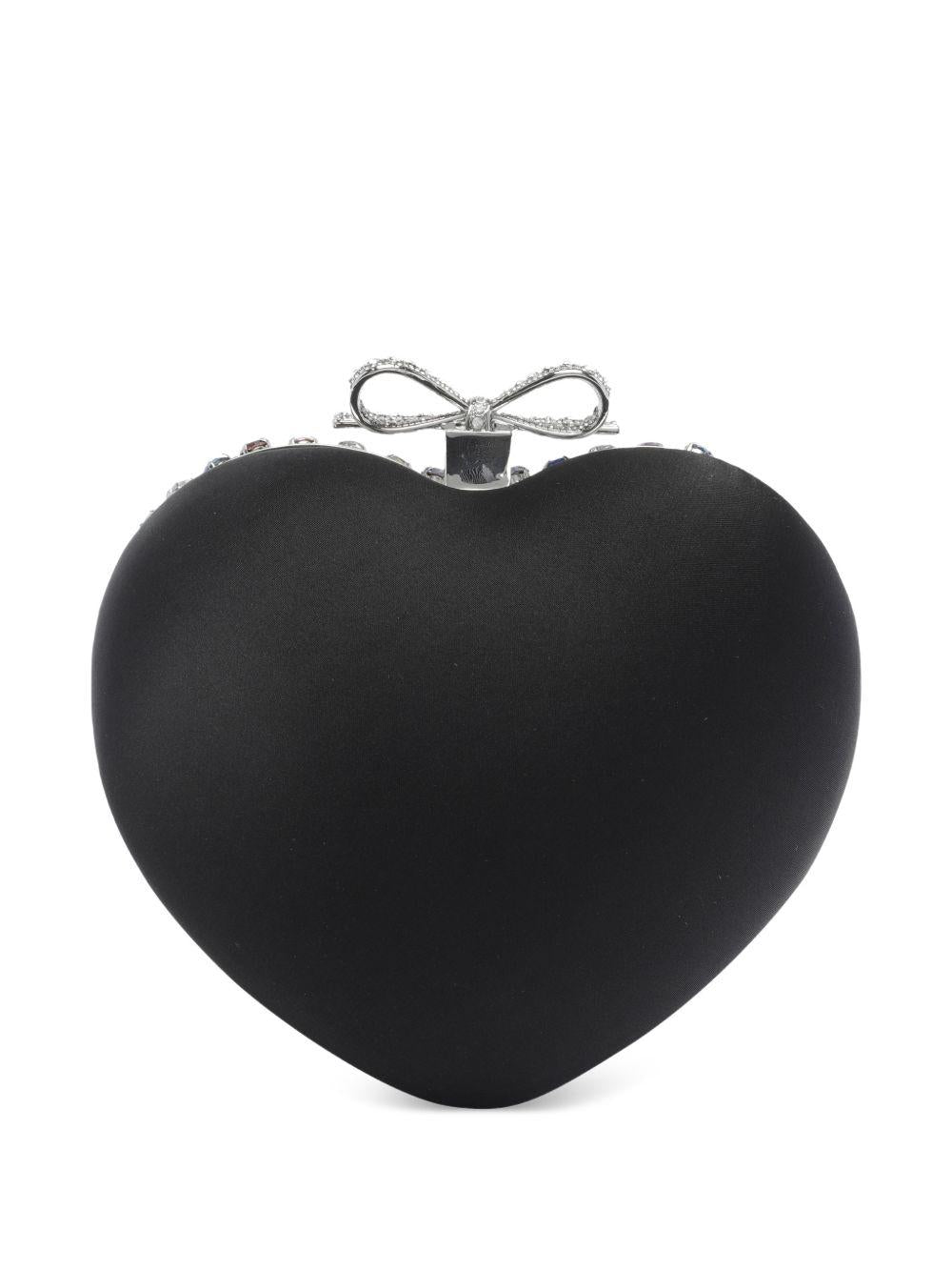 Clutch a cuore in nero Self-Portrait - donna 