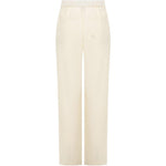 Pantaloni Melrose con ricamo in avorio Laneus - uomo 