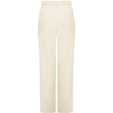 Pantaloni Melrose con ricamo in avorio Laneus - uomo 