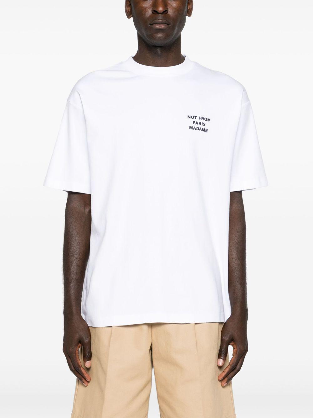T-shirt con stampa in bianco Drole de monsieur - uomo 