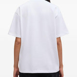 T-shirt con grafica in bianco Ganni - donna 